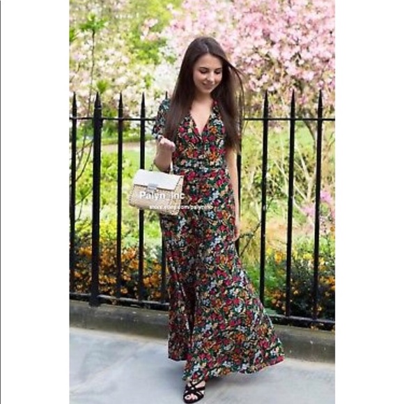 NEW Zara Floral Printed Long Maxi Shirt Dress - Picture 5 of 9